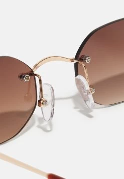 Pier One Unisex - Gafas De Sol - Gold-Coloured -Pier One 192c1b28c52845d48d65e662f45a0034