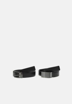 Pier One 2Pack Unisex - Cinturón -Black