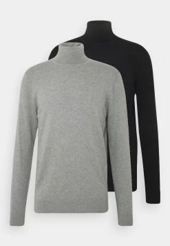 Pier One 2 Pack - Basic Turtleneck - Jersey De Punto - Black/Mottled Light Grey 19 Pier One 2 Pack - Basic Turtleneck - Jersey De Punto - Black/Mottled Light Grey -Pier One 2df07891f3cf443da67ee4c7a11ee632