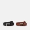 Pier One 2 Pack - Cinturón - Brown/Black -Pier One 3460666fa3784f91aa1eb7fe7aadcc06