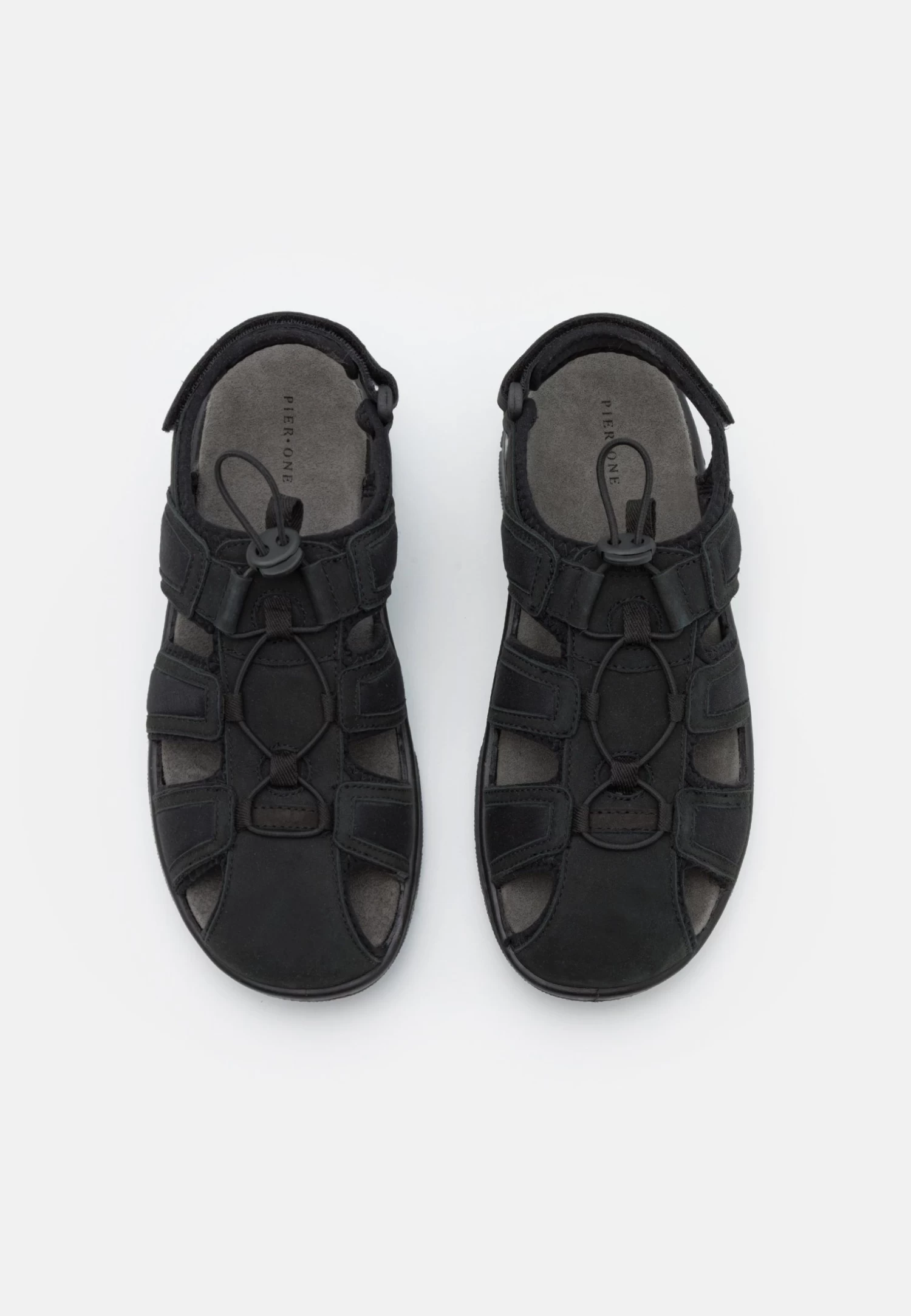 Pier One Leather - Sandalias De Senderismo - Black 6 Pier One Leather - Sandalias De Senderismo - Black - Imagen 4