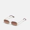 Pier One Unisex - Gafas De Sol - Gold-Coloured -Pier One 3f81d0c4dc6f4ff49ea3fc6d1fd9fad6