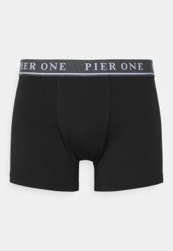 Pier One 5 Pack - Culotte -Black/Mottled Dark Grey -Pier One 572b6f04e21b49fdb7d75c9907316fe3