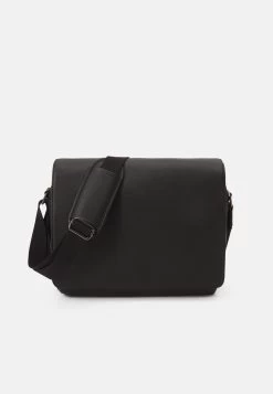 Pier One Big Messenger Bag - Bandolera - Black