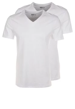 Pier One 2 Pack - Camiseta Básica - White