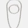 Pier One Set - Collar - Silver-Coloured -Pier One 9ca045e6c58a4906889aa4d1d912177a