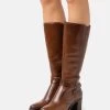 Pier One Leather - Botas - Dark Brown -Pier One b4d8e5db52414a5d8ff4c43b8e02fa77