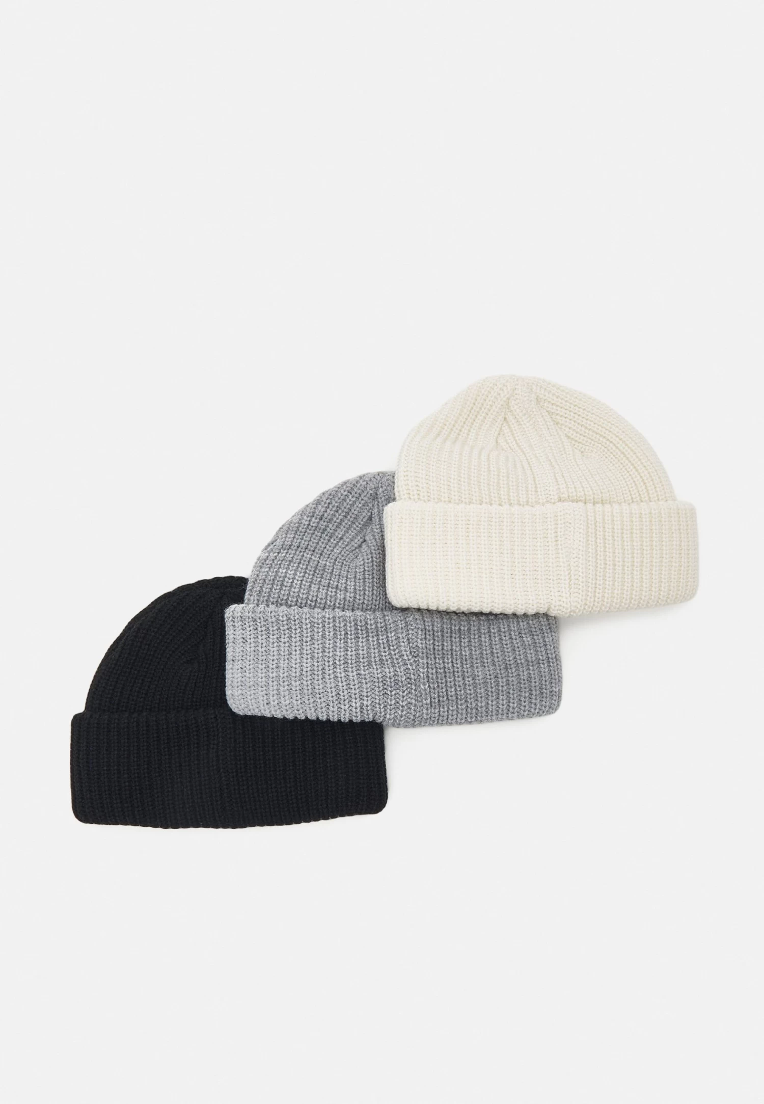 Pier One Unisex 3 Pack - Gorro - Black/White/Grey 4 Pier One Unisex 3 Pack - Gorro - Black/White/Grey - Imagen 2