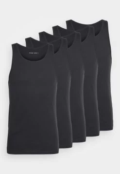 Pier One 5 Pack - Camiseta Interior - Black -Pier One bd4341255cf84f2da3761cdaf14a49da