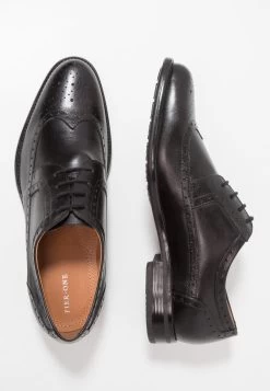 Pier One Leather - Zapatos Con Cordones - Black -Pier One d47b1b97ff7149479a6f5f2b78a5cdf6